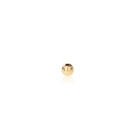 ONE-HOLE BEAD IN YELLOW GOLD 800 DIAMETER MM.4X0,7 HOLE