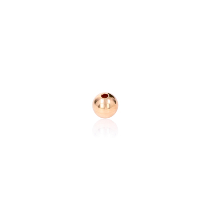 TWO-HOLE BEAD IN RED GOLD 18 KT DIAMETER MM.5X1,7 HOLE