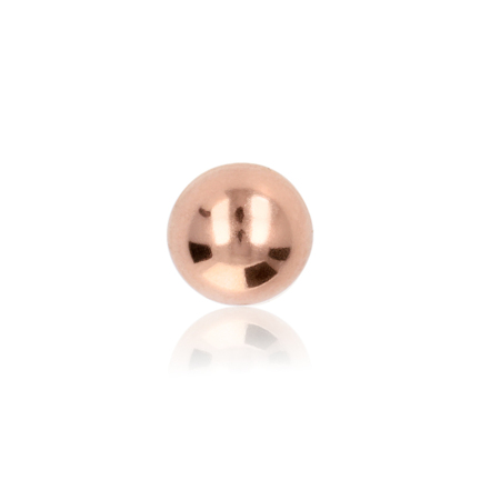 HALF SPHERE IN RED GOLD 18 KT DIAMETER MM.12