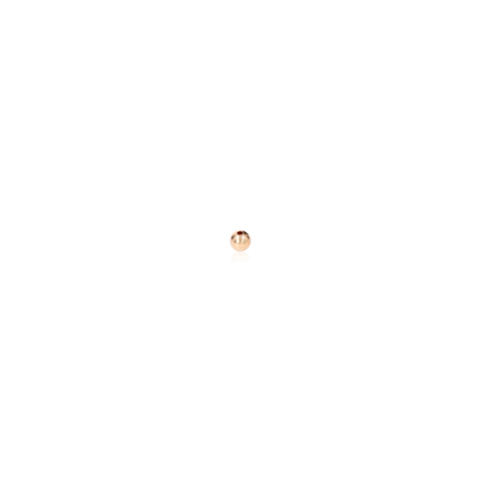 TWO-HOLE BEAD IN RED GOLD 14 KT DIAMETER MM.1,8