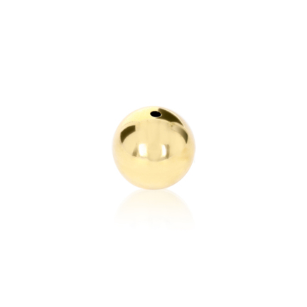 SEAMED BEAD IN YELLOW GOLD 18 KT DIAMETER MM.12X1,5 HOLE