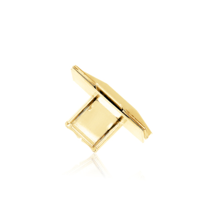 BOX CLASP IN YELLOW GOLD 14 KT TONGUE WIDTH MM.7 X LENGTH MM.18