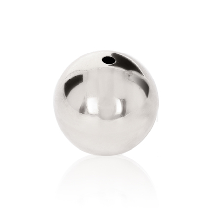 SEAMED BEAD IN SILVER 925 DIAMETER MM.20X1,5 HOLE