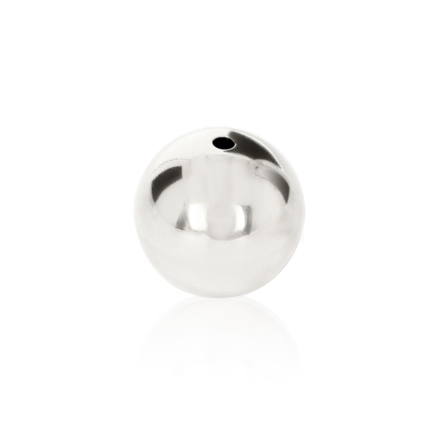 SEAMED BEAD IN SILVER 925 DIAMETER MM.16X1,5 HOLE