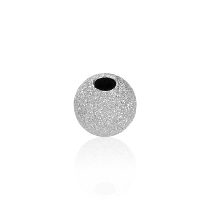 TWO-HOLE PAVE' BEAD WITH RHODIUM TREATMENT 9 KT DIAMETER MM.12X3 HOLE