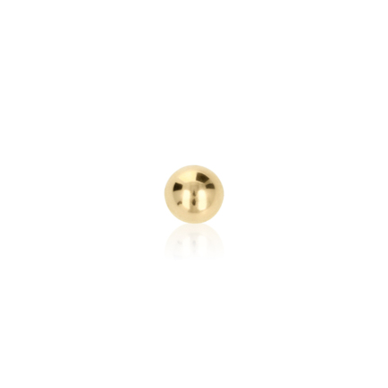 HALF SPHERE IN YELLOW GOLD 14 KT DIAMETER MM.6X3,3 HOLE