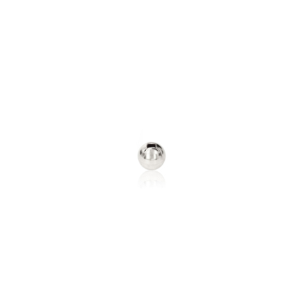 ONE-HOLE BEAD IN WHITE GOLD 18 KT DIAMETER MM.4X0,7 HOLE