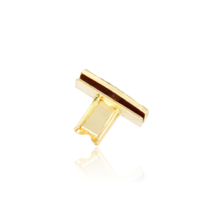 CHIUSURA A CASSETTA IN ORO GIALLO 9 KT LARGHEZZA LINGUETTA MM.5,5 X LUNGHEZZA MM.14