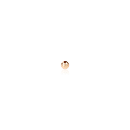 TWO-HOLE BEAD IN RED GOLD 18 KT DIAMETER MM.2,6X1 HOLE