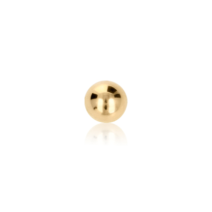 HALF SPHERE IN YELLOW GOLD 9 KT DIAMETER MM.8X4 HOLE