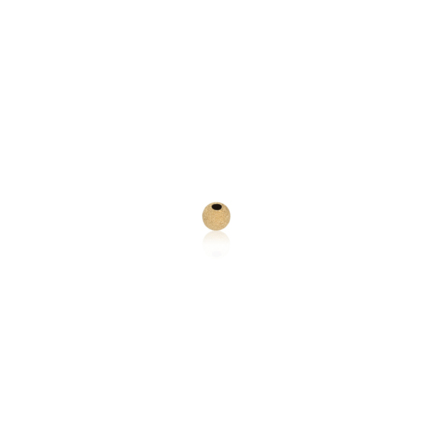 TWO-HOLE PAVE' BEAD IN YELLOW GOLD 9 KT DIAMETER MM.2,6X1,2 HOLE