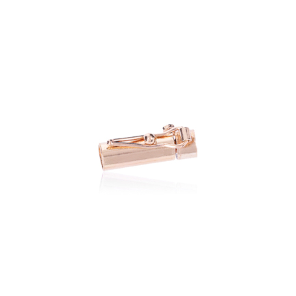 CHIUSURA CILINDRICA A CASSETTA IN ORO ROSSO 14 KT LARGHEZZA MM.3,4 X LUNGHEZZA MM.13,5