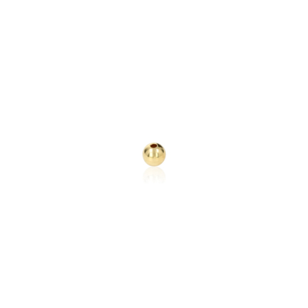 TWO-HOLE BEAD IN YELLOW GOLD 9 KT DIAMETER MM.3X1 HOLE