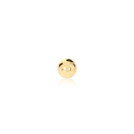 SEAMED BEAD IN YELLOW GOLD 18 KT DIAMETER MM.6X1,5 HOLE