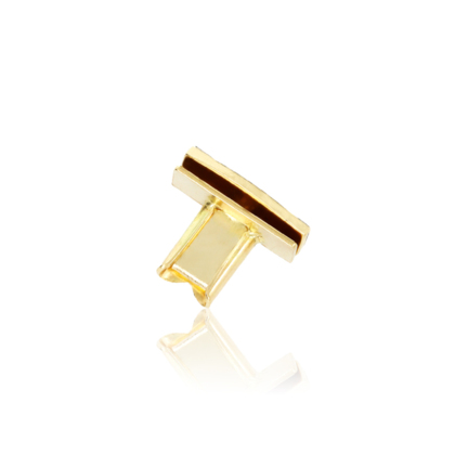 CHIUSURA A CASSETTA IN ORO GIALLO 18 KT LARGHEZZA LINGUETTA MM.5,5 X LUNGHEZZA MM.12