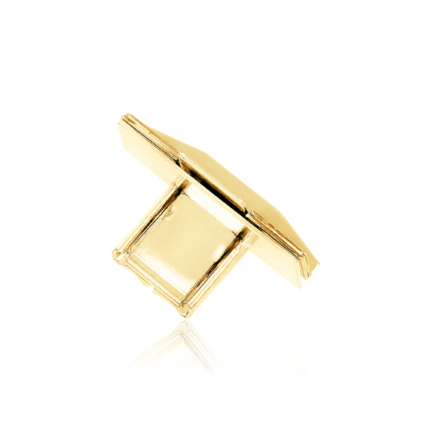 BOX CLASP IN YELLOW GOLD 18 KT TONGUE WIDTH MM.8 X LENGTH MM.21