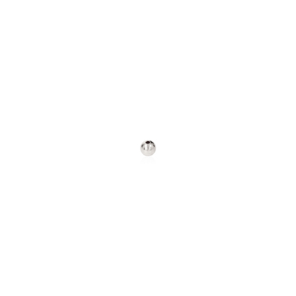 TWO-HOLE BEAD IN WHITE GOLD 800 DIAMETER MM.2,2