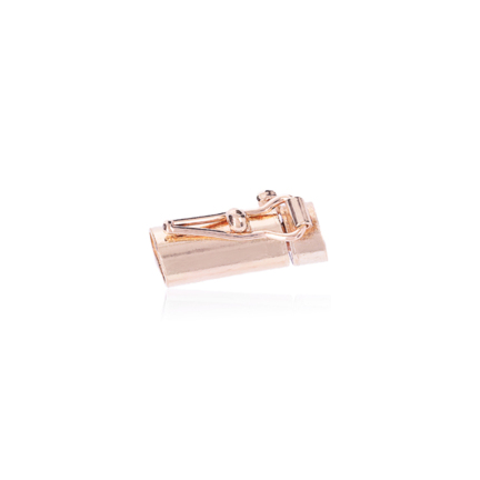 CHIUSURA CILINDRICA A CASSETTA IN ORO ROSSO 14 KT LARGHEZZA MM.5 X LUNGHEZZA MM.13,5