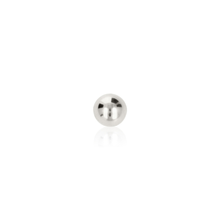 HALF SPHERE IN WHITE GOLD 18 KT DIAMETER MM.6X3,3 HOLE