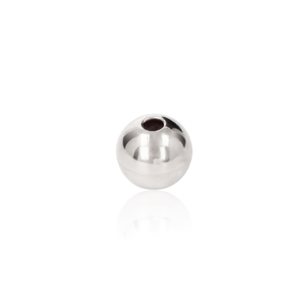 TWO-HOLE BEAD IN SILVER 925 DIAMETER MM.10X2,6 HOLE