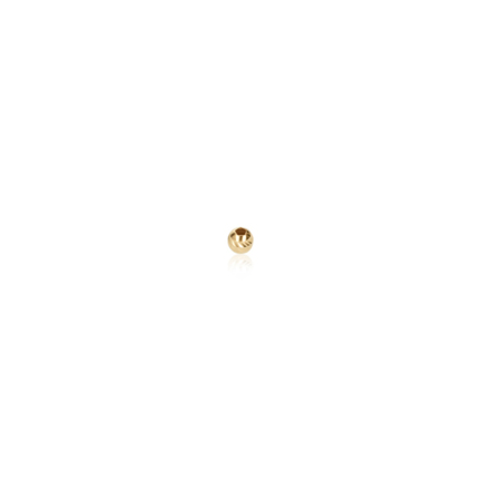 TWO-HOLE D-CUT SLASH BEAD IN YELLOW GOLD 9 KT DIAMETER MM.2,2