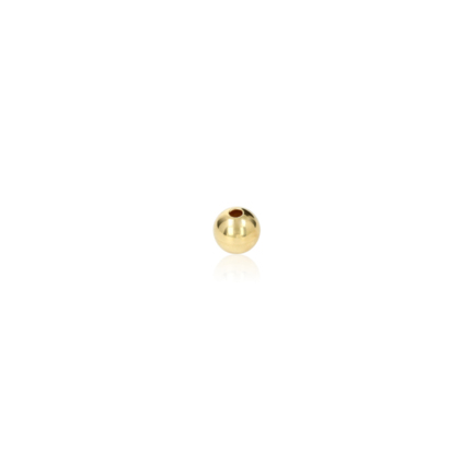 TWO-HOLE BEAD IN YELLOW GOLD 18 KT DIAMETER MM.4X1,1 HOLE