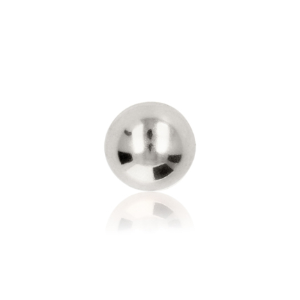 HALF SPHERE IN WHITE GOLD 14 KT DIAMETER MM.12