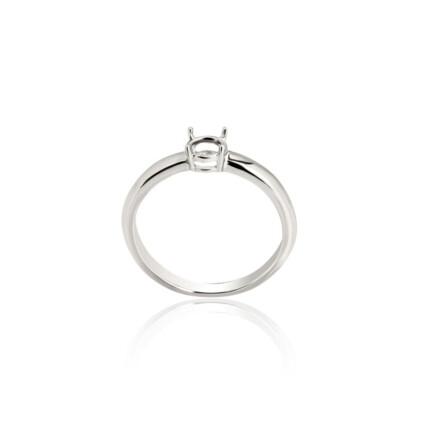 CASTED SOLITAIRE RING WITH GRIFF 4 PRONGS AND DOUBLE WIRE