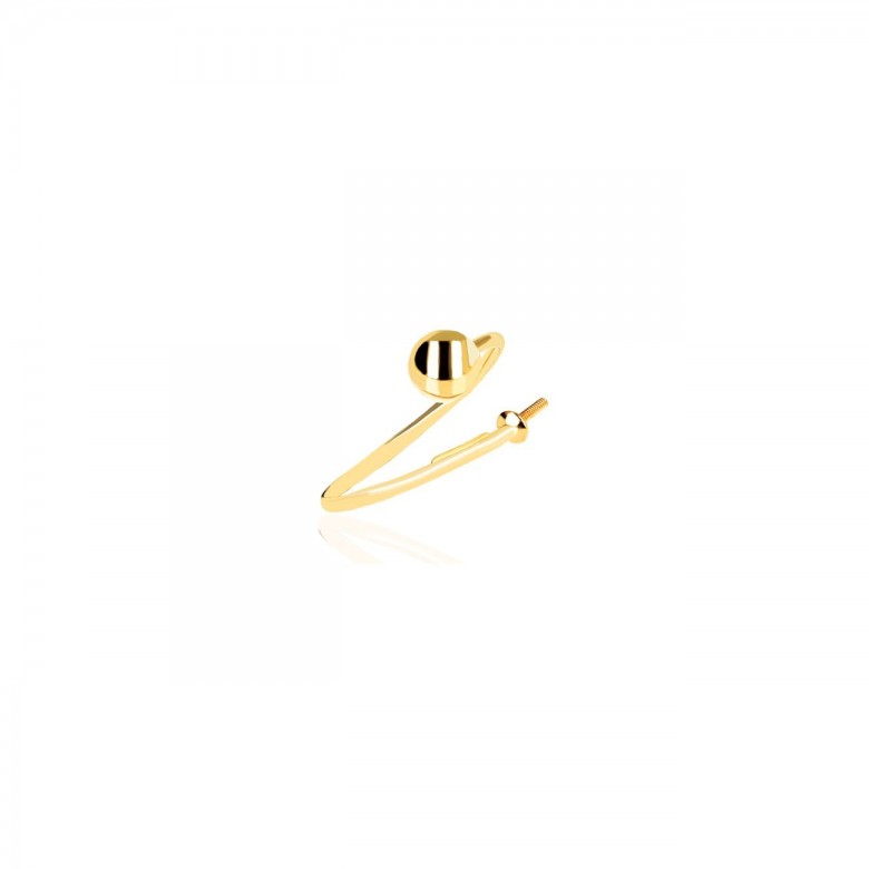 ANELLO CON COPPETTA PER PERLA E PALLINA