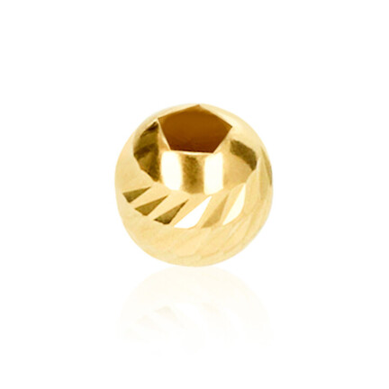 TWO-HOLE D-CUT SLASH BEAD